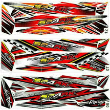 Yg mau bikin logo desain buat dagangannya bisa langsung wa aja yaaa 085227576487. Jual Sticker Striping Variasi Thailook Vega R New Spark Kota Bandung Molan Stiker Tokopedia