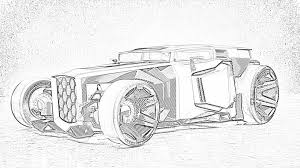 Free printable coloring pages for kids Lamborghini Hot Rod Coloring Page Mimi Panda