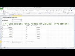 How To Calculate Net Present Value Npv In Excel Youtube Accounting Basics Financial Analysis Calculator