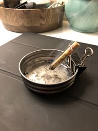 Tabletop smokers pot ashtray.6terra cotta pot and saucer, 4 saucer, wooden knob. My Homemade Ashtray Trees