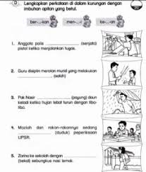 Kssr tatabahasa tahun 2 praktis 7 tmbuhan awatan, akhiran,aanrqprtan n. Imbuhan Worksheets And Online Exercises