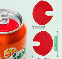 CHENGU 10 Pieces Soda Can Lid Cover, Swivel Can Sealer, Beverage Protect Cap, Plastic, Random Color (Black, White, Red)