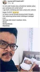 Join facebook to connect with jamali shadat and others you may know. Videomalaysia Datuk Jamali Shadat Semakin Uzur Facebook