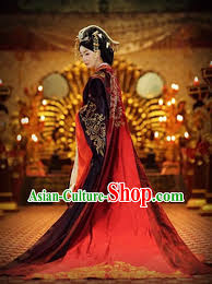 Chinese Ancient Han Dynasty Empress Imperial Royal Clothing with ...
