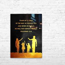 15% off with code sunnysavingz. Proverbs 22 6 Bible Verse Wall Art Abconcepts