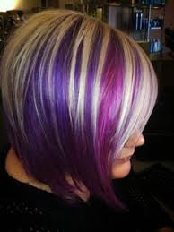 Purple Hair With Platinum Blonde Highlights Best Stuff Hair Styles Jazzing Hair Color Hair