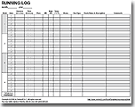 Free Printable Running Log Or Walking Log Template For Excel