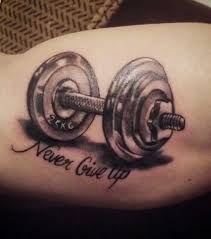 Pin By Patrick Reichl On N Tattoos For Guys Dumbbell Tattoo Trendy Tattoos