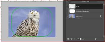 Locate to layers panel on right side and double click on the picture thumbnail to unlock it. Solved Rounded Border Adobe Support Community 9617586