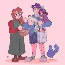 Stardew Valley Art Marnie Shane Jas Chickens Family Ecvc Art Stardew Valley Stardew Valley Fanart Valley