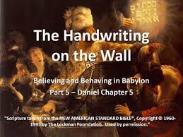 The king watched the hand as it wrote. Drunken Feast Of Belshazzar The Writing On The Wall Ppt Download