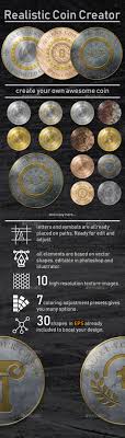 Realistic Coin Creator Coins Mockup Design The Creator