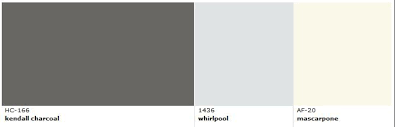 Benjamin Moore Kendall Charcoal And Coordinating Colors Kendall Charcoal House Paint Exterior Coordinating Paint Colors