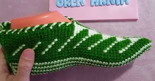 Kilim Desenli Tunus Isi Patik Yapilisi M Visible Com Patikler Orgu Kilim