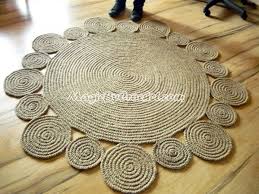 Maybe you would like to learn more about one of these? Handmade Playful Jute Rug 5feet Round