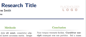 Check spelling or type a new query. Add Logo To Latex Poster Tex Latex Stack Exchange