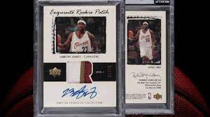 According to pwcc marketplace, a signed 2003 james exquisite collection patch rookie. Lebron James Rookie Card Sells For Record 5 2 Million Tying Mark For Most Expensive Sports Card Cbs News