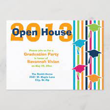 So, invite your loving ones for opne house party to celebrate christmas but be careful while sending invitation because don't forget to write open. Graduation Party Open House Invitations In 2021 Open House Party Invitations Graduation Party Open House Graduation Party Invitations