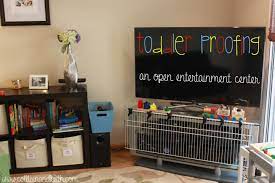 Baby Proofing Furniture Lowes Paint Colors Interior Check More At Http Www Chulaniphotograph Baby Proof Entertainment Center Toddler Proofing Diy Baby Gate