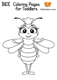 We have the most adorable, simplified coloring pages for your preschoolers to enjoy. Bee Game Free Printables 123 Kids Fun Apps