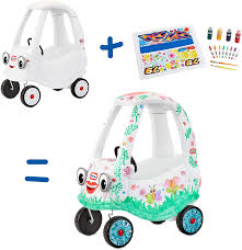 This adorable race cars toddler bed by little tikes is in good used condition. Little Tikes D I Y Cozy Coupe Craft Kit