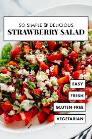 Strawberry Basil And Goat Cheese Salad Recipe Cookie And Kate Recipe Goat Cheese Salad Easy Salads Recipes