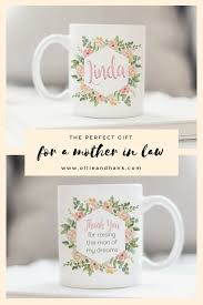 Birthday Present Ideas For Mother In Law Mother In Law Birthday Gift Thank You For Raising The Man Of My Dreams Mug Mother Christmas Gifts Aunt Gifts In Law Christmas Gifts