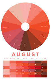 The Colors Of August August Colors Color Chart Nail Colors