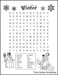 3rd Grade Winter Themed Word Search In 2020 Winter Words Worksheets For Grade 3 Homeschool Elementary