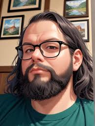 Ghibli Style Beard Boy with Girl