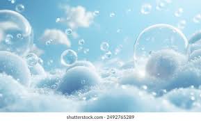 Close-up Soap Bubbles Floating Over Fluffy Stock Photo 2492765289 |  Shutterstock