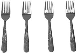 Maybe you would like to learn more about one of these? Home Basics Hds Trading Corp Hammered Stainless Steel Salad Forks Pack Of 4 Home Basics Wedding Gifts For Friends Formal Table Setting