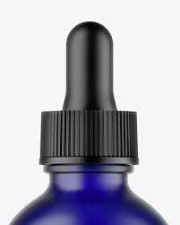 Download Frosted Blue Glass Dropper Bottle Psd Mockup Object Mockups