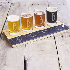 Cathy S Concepts Monogram Craft Beer Tasting Flight In 2020 Craft Beer Tasting Beer Tasting Craft Beer Bar