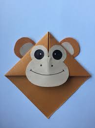 Cute Animal Corner Bookmark Fun Activity For Kids Cute Gift Idea Monkey Bookmarks Kids Monkey Crafts Bookmarks Handmade