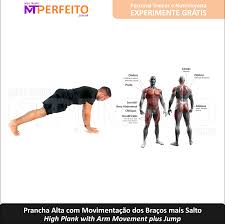 Prancha Alta com Movimentação dos Braços mais Salto - Meu Treino Perfeito
