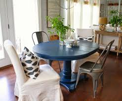 Navy Blue Table Redo Blue Dining Tables Blue Kitchen Tables Minimalist Dining Room