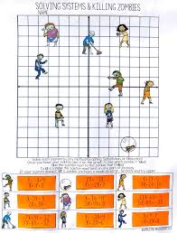 Math games online that practice math skills using fun interactive content. Solving Systems Of Equations Activity Zombies By Elimination Or Substitution Systems Of Equations Graphing Activities Algebra Activities
