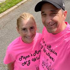 📷: @stacystein Team Papa's Rockin NJ Walkers out for a virtual walk in  memory of Saul Stein ❤️ #PUW2021