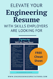 Elevate Your Engineering Resume With Skills Employers Are Looking For Engineering Resume List Of Skills College Resume