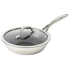 Procook Professional Stainless Steel Induction Non Stick Frying Pan Lid 20cm Frying Pan Pan Lidded