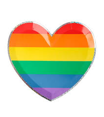 Suchen sie in stockfotos und lizenzfreien bildern zum thema regenbogen von istock. Herz Pappteller Regenbogen 8 Stuck