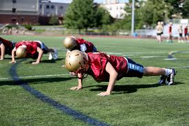 High school football practice opening day in Seacoast NH