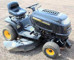 The belts on the machine are the ones that were on it when i got the mower. Yard Machines By Mtd Riding Mower Linnebur Auctions Inc