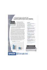 Does epson make drivers for linux? Epson Lq 590 Manuals Manualslib