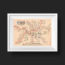 It's difficult to know how to make the most of your time in berlin, so we've created the ultimate guide for people wanting to explore the german capital by berliner verkehrsbetriebe (bvg). Antique Poster Berlin U Bahn Map From 1947 Kuriosis Vintage Prints