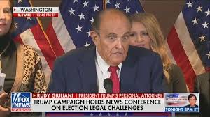 Press conference, donald trump's lawyer, please read. Justin Baragona On Twitter Looks Like Rudy Giuliani S Hair Dye Is Running Down His Face Right Now