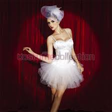 White Burlesque Costume Costume Collection Bridal Corset Burlesque Dress Dresses