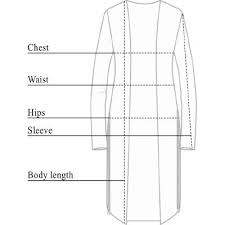 luciana wrinkle free cardigan with zips size chart