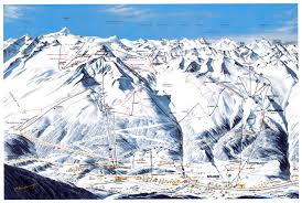 Interactive ski area map guiding you through sölden's ski day: Large Old Piste Map Of Solden Ski Resort 1983 Tyrol Austria Europe Mapsland Maps Of The World